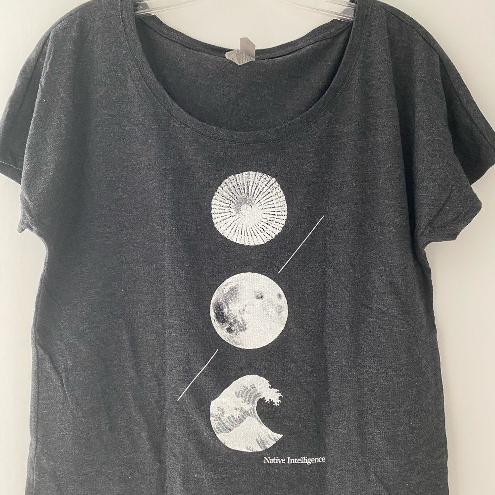 Native Intelligence Moon, Tide, Opihi Black T Shirt